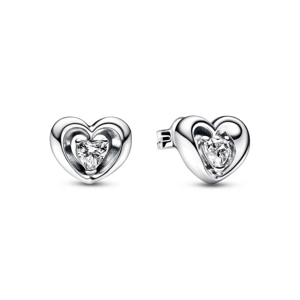 Pandora Damen Radiant Heart & Floating Stone Ohrstecker 292500C01 4 Pandora Damen Radiant Heart & Floating Stone Ohrstecker 292500C01 – Bild 2