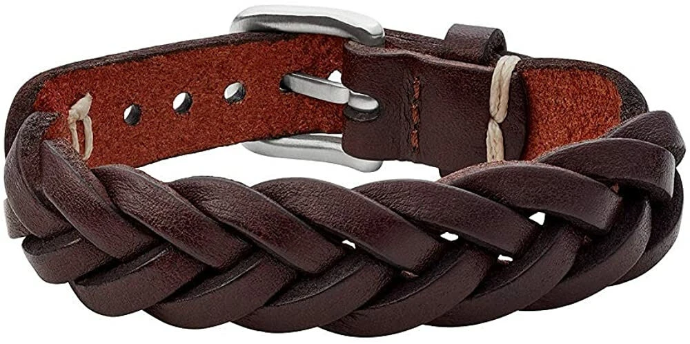 Fossil Herrenarmband Leather Essentials Braun, JF03851040 3 Fossil Herrenarmband Leather Essentials Braun, JF03851040