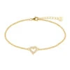 Xenox Damen 925 Sterling Silber Armband Mit Zirkonia In Goldfarben Love Story - XS3413GN -Modeschmuck Geschäft 04a26da6ee3ebb0118d9e060fac25c9e787a3937 9010050070558 1