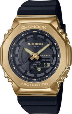 Casio G-Shock Damenuhr Classic Schwarz/Gold GM-S2100GB-1AER