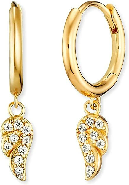 Engelsrufer Damen Creole Aus Sterling Silber Mit Beweglichen Flügeln - Clipverschluss - Nickelfrei 4 Engelsrufer Damen Creole Aus Sterling Silber Mit Beweglichen Flügeln - Clipverschluss - Nickelfrei – Bild 2