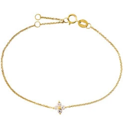 Xenox Damen Armband Fashion Mit Rosa Topas Stein Gold XG4594GWT