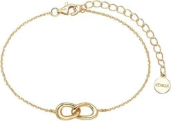 Xenox Damen Armband Mit Anhänger Verschlungenen Elemente Gold XS2243G