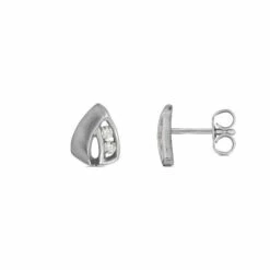 Damen Ohrstecker Mit Zirkonia Silber 32.1073.R