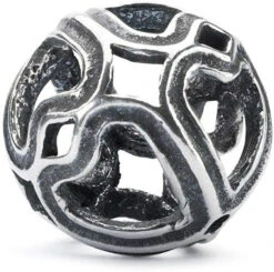 Trollbeads Damen-Bead Symphonie Der Herzen 925 Silber TAGBE-20159