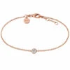 Xenox Damen Armband Mit Zirkonia Charm Anhänger 18,5cm Rosegold XS7320R