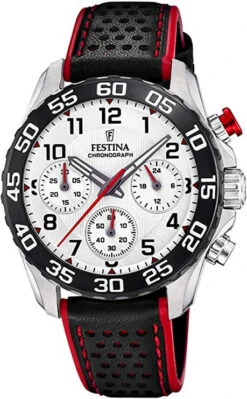 Festina Jungen Chronograph Quarz Uhr Mit Leder Armband F20458/1 -Modeschmuck Geschäft 1cfe250ae47e04418f70ed9754cef33870ab731f 8430622742637 1