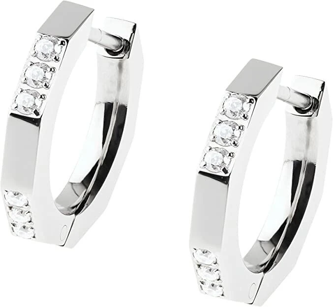 Ernstes Design Creolen Evia Ohrringe E600 Edelstahl Zirkonia 4 Ernstes Design Creolen Evia Ohrringe E600 Edelstahl Zirkonia – Bild 2