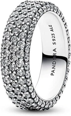 Pandora Damen Silberring Zeitloses Pavé Silber 192634C01 -Modeschmuck Geschäft 2f45d505cf9c7d589789e0b96233b14db34b3fe3 5700303040820 1
