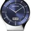 BERING Herren Analog Radio Collection Armbanduhr Mit Edelstahl Armband Und Saphirglas