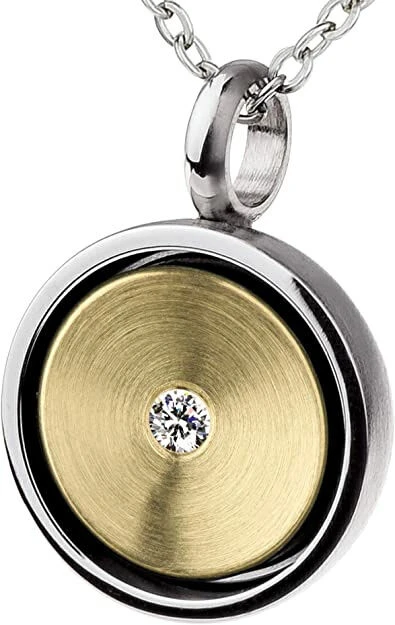 Ernstes Design Anhänger AN850 Edelstahl Gelbgold 585 Brillant 0,02 Ct. Diamant 3 Ernstes Design Anhänger AN850 Edelstahl Gelbgold 585 Brillant 0,02 Ct. Diamant