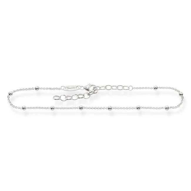 Thomas Sabo Damen Fußkette Kugeln 925 Sterling Silber AK0002-001-12-L27v 3 Thomas Sabo Damen Fußkette Kugeln 925 Sterling Silber AK0002-001-12-L27v