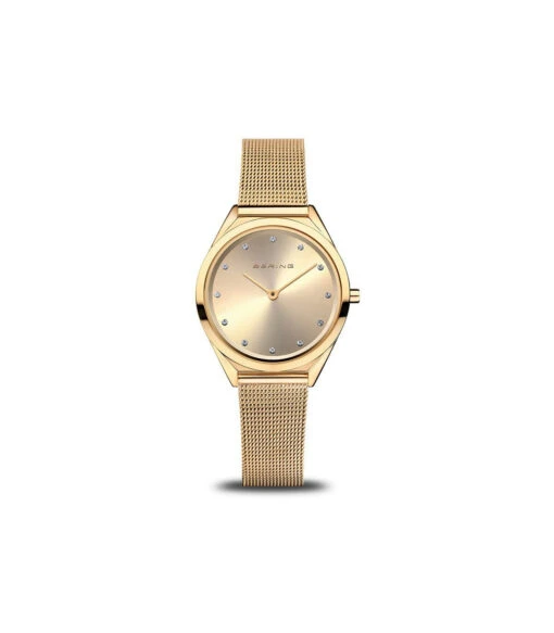 BERING Damen Quarzuhr Ultra Slimmit Zirkoniasteinen Und Milanaiseband 17031-333 -Modeschmuck Geschäft 4314cac701ab39c87c5339786f197fedf65b8b04 bering women s watch ultra slim only time 31mm gold