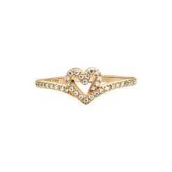 Pandora Timeless Damen Ring Wishbone Funkelndes Herz Größe 52 Gold 169302C01-52 -Modeschmuck Geschäft 4388e5665ccd4e455bcc4580d60d8e7ccdc103c6 169302c01 v2 rgb