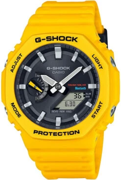 Casio Herren-Armbanduhr G-Shock Classic Solar Powered Gelb GA-B2100C-9AER