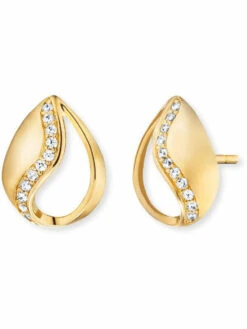 Engelsrufer Ohrstecker Himmelsträne Mit Zirkonia Steinen Gold ERE-TEAR-ZI-STG