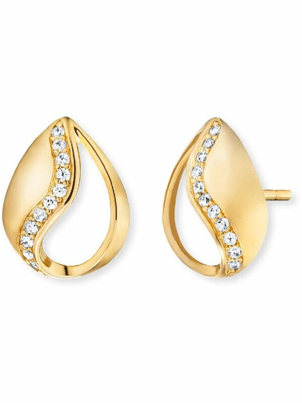 Engelsrufer Ohrstecker Himmelsträne Mit Zirkonia Steinen Gold ERE-TEAR-ZI-STG