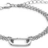 Xeniox Damen Armband CHOICE Mehrreihig Mit Verbindungselement Silber XC1002