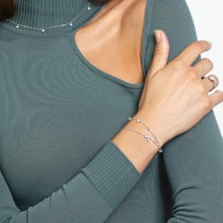 XENOX XS2037 Damen Armband Sterling-Silber 925 Silber Weiß Zirkonia 20 Cm -Modeschmuck Geschäft 58b6e6dc390a742f28bcb804672a28b03aa30abe 9010050071715 3