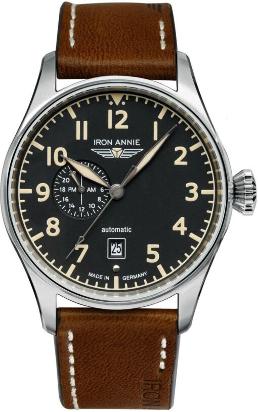Iron Annie Flight Control Herren Automatikuhr Mit Lederband Braun 51682 -Modeschmuck Geschäft 6b68f8ad870dec1746a38c1fdf90d6530de639b8 4c702875 60a6 421b bb53 bc894744dd07