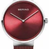Bering Unisex Analoguhr Classic Silber Rot 14539-303 -Modeschmuck Geschäft 6c70a16f047ccadfc3de9372b422062bf940d84b bering 14539 303