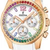 Festina DAMEN CHRONOGRAPH Mit Perlmuttzifferblatt Steinkranz In Regenbogenfarben F20611/2 -Modeschmuck Geschäft 7456d25e2cb826f9d12b23518f601a9c8b97d7a4 8430622789083 1