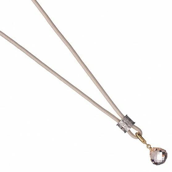 Endless Jewelry Damen Kalbsleder Halskette 120cm Beige 4010 5 Endless Jewelry Damen Kalbsleder Halskette 120cm Beige 4010 – Bild 3