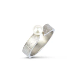Ernstes Design Damen Süßwasserperlen Ring Größe 54 Silber R545.54