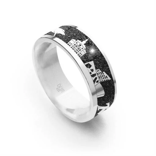 DUR Unisex Nachtring "Lüneburg" Mit Lavasand Silber Größe 56 R5510.56 -Modeschmuck Geschäft 81a2d8fbfec07324128f386f2e19ad5d3f5441da image R5510 1 1