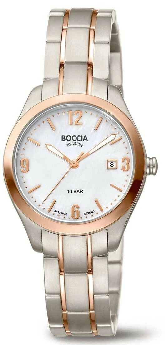 Boccia Damenarmbanduhr Titan Bicolor 3317-02 3 Boccia Damenarmbanduhr Titan Bicolor 3317-02