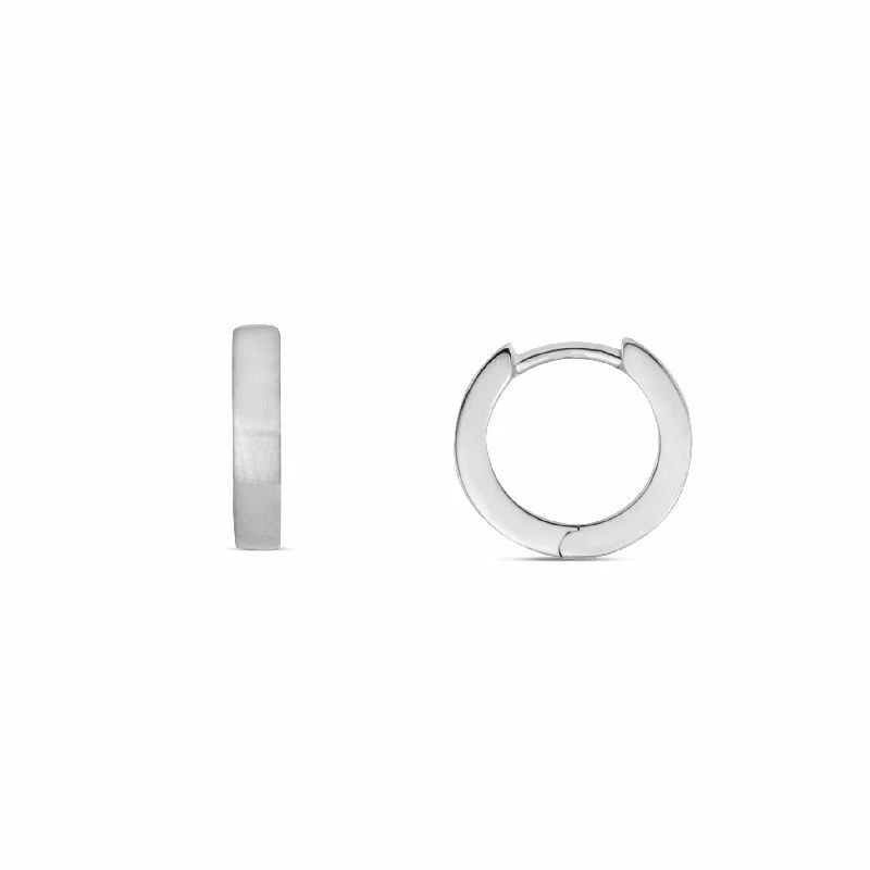 Damen Creolen Mattiert Ø12.5mm Silber 5.1015.R 3 Damen Creolen Mattiert Ø12.5mm Silber 5.1015.R