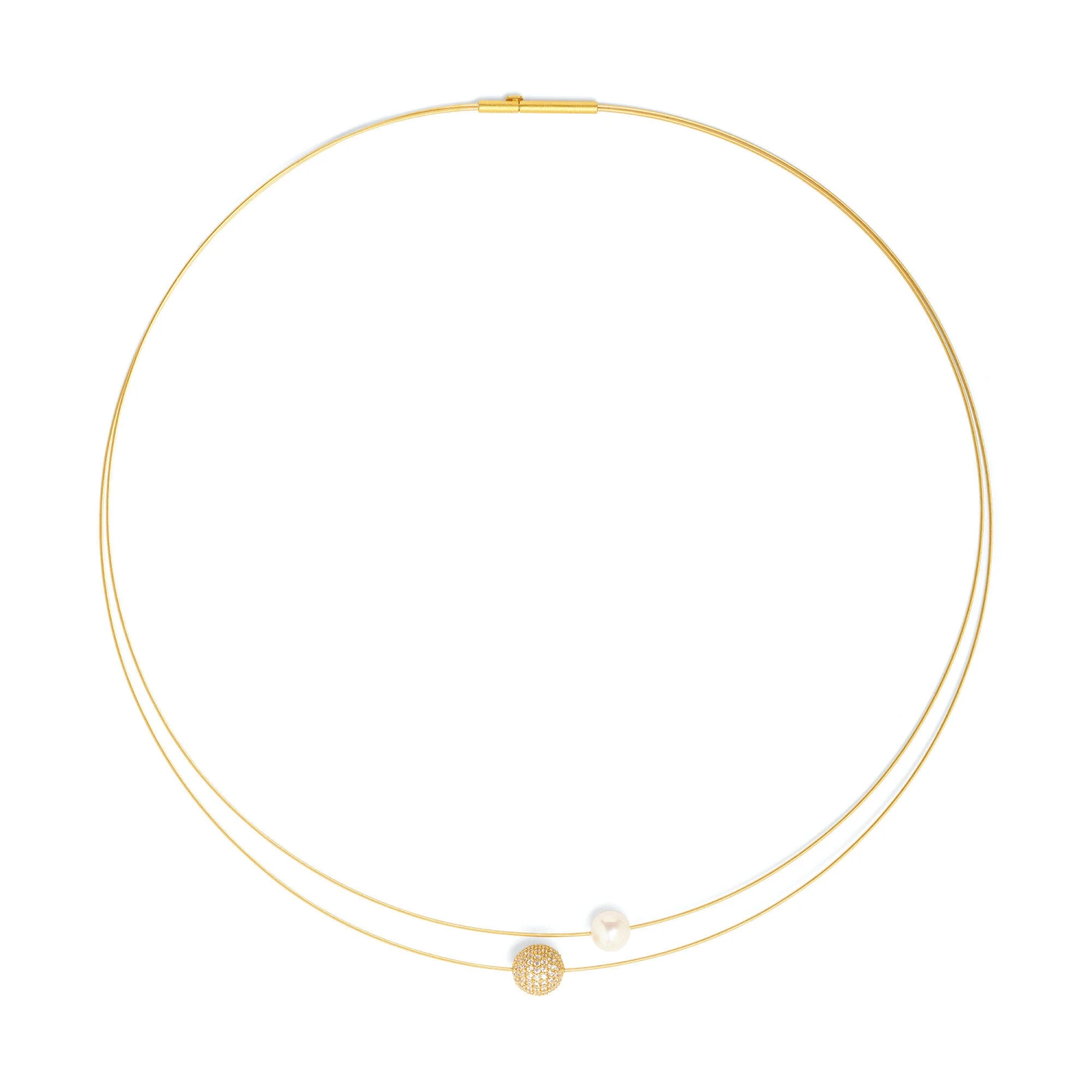 Bernd Wolf Together 24-Karat-goldplattiert Süßwasserperle 87152656-043 2 Bernd Wolf Together 24-Karat-goldplattiert Süßwasserperle 87152656-043