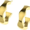 Ernstes Design Evia Ohrringe Creolen E577 Edelstahl Vergoldet Halbcreolen