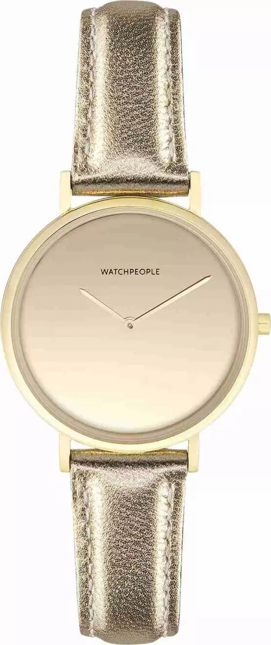 Watchpeople Damen Analoguhr Make Up Lederarmband Gold WP008-01 3 Watchpeople Damen Analoguhr Make Up Lederarmband Gold WP008-01
