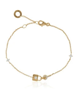 Thomas Sabo Golden Bracelet Armband CHARM CLUB Schloss A2040-414-14