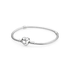 Pandora Moments Damen Armband Mit Herz-Verschluss Silber 590719-
