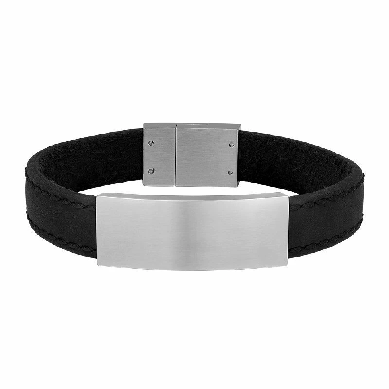 Son Of Noa Herren Armband Kablsleder 19cm Schwarz 897 017-BLACK19 3 Son Of Noa Herren Armband Kablsleder 19cm Schwarz 897 017-BLACK19