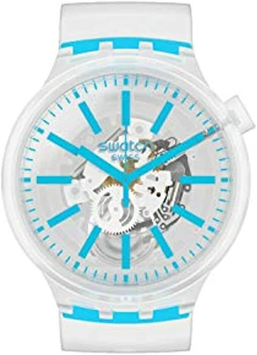 Swatch Armband-Uhr Big Bold Blueinjelly Analog Bicolor SO27E105 -Modeschmuck Geschäft c048e73383b6777bb341af264b33f45c611e0fcc 7610522827776 1