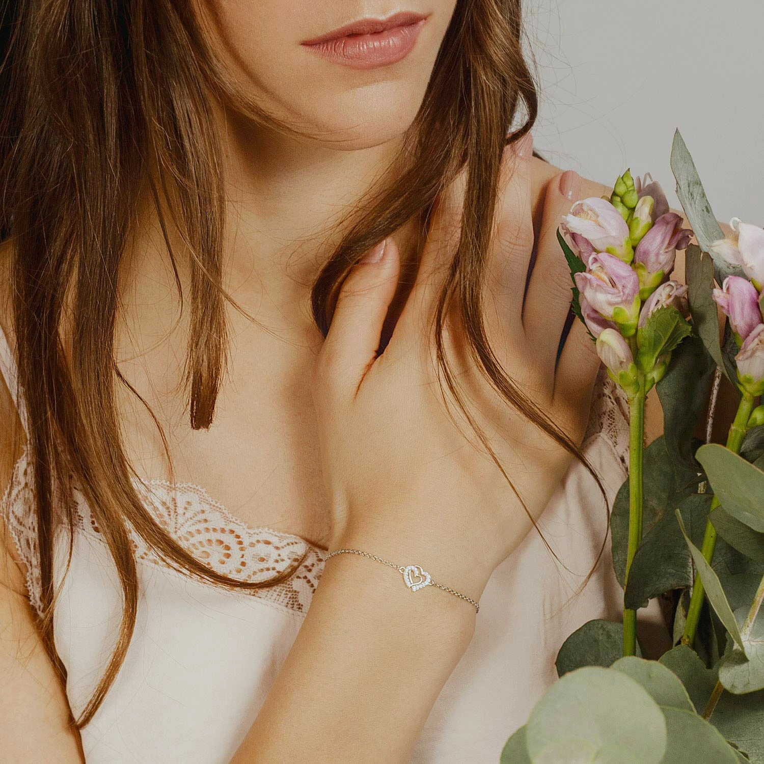 Xenox XS3412N Armband Damen Love Story Herz Anhänger Silber Zirkonia 4 Xenox XS3412N Armband Damen Love Story Herz Anhänger Silber Zirkonia – Bild 2