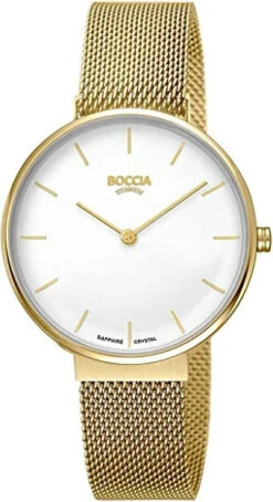Boccia Titanium Damen Armbanduhr Mit Gehäuse Aus Edelstahl, In Der Farbe: Gold, Gehäusedurchmesser: 35 Mm, 3327-10 -Modeschmuck Geschäft cc2480d9a6ac1b35f2119f5c651fddfd41296833 4040066266336 1
