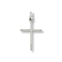 Unisex Kreuzanhänger Schmales Design Silber 28.1028.R