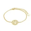 Xenox Damen 925 Sterling Silber Armband Mit Anhänger Und Zirkonia In Goldfarben - LEBENSBAUM - XS2943G