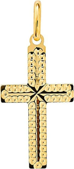 Xenox Damen 9K Gelbgold Kreuz-Anhänger In Goldfarben - XG9K0077G