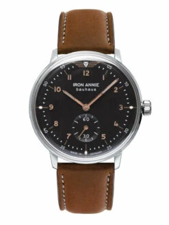 Iron Annie Damenuhr Mit Lederband Serie Bauhaus Lady Mit 35 Mm Durchmesser Kleine Sekunde