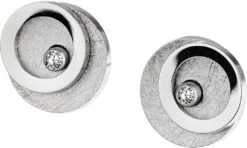 Ernstes Design Evia Ohrringe Ohrstecker E594 Mit Brillant 0.02 Ct. Edelstahl
