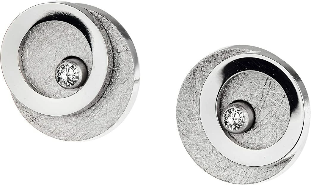 Ernstes Design Evia Ohrringe Ohrstecker E594 Mit Brillant 0.02 Ct. Edelstahl 4 Ernstes Design Evia Ohrringe Ohrstecker E594 Mit Brillant 0.02 Ct. Edelstahl – Bild 2