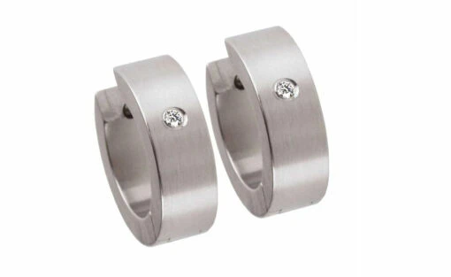 Ernstes Design Ohrringe Edelstahl Brillant 0,032 Ct. Diamant Creolen E109 -Modeschmuck Geschäft ed240fdcefac1868b4fb68e77c5c9825bbb59b53 2022 08 30 10 16 00