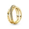 Pandora Damen-Ring Dreifach Gekreuzte Pavé Schienen Goldfarben 169057C01 1 Pandora Damen-Ring Dreifach Gekreuzte Pavé Schienen Goldfarben 169057C01 -Modeschmuck Geschäft f3bd677385e155735f836f62f81c6225387810a8 5700302941845 1