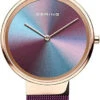 BERING Damenuhr Analog Quarzwerk Mit Edelstahl Milanaisearmband 10X31-Anniversary3