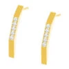 Ernstes Design Damen Zirkonia Ohrstecker Gold E570